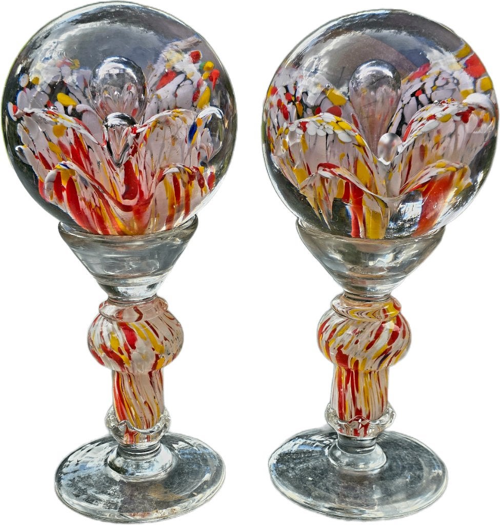 BIJZONDERE! SET 21cm Antieke pruikenbol len uit verzameling, Antiek en Kunst, Verzenden