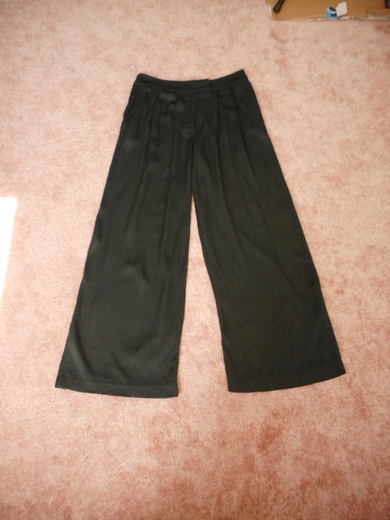 Leuke donkergroene broek Sissy Boy Wijde pijpen mt L 40/42, Maat 38/40 (M), Sissy-Boy B.V., Sissy-Boy, Ophalen of Verzenden