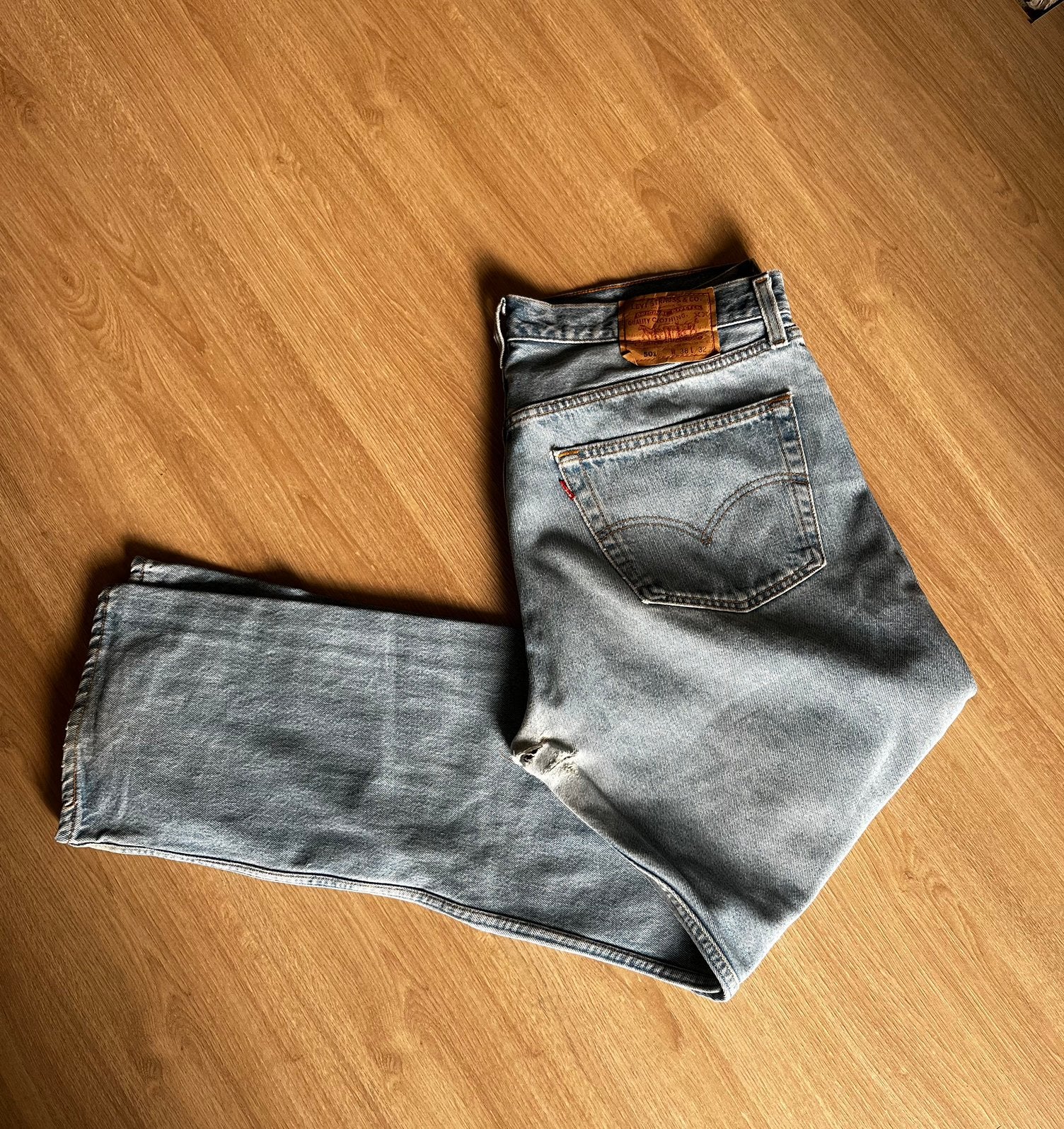 Vintage Levi 501, USA ‘93, Ophalen of Verzenden, Zo goed als nieuw, Blauw, W36 - W38 (confectie 52/54)