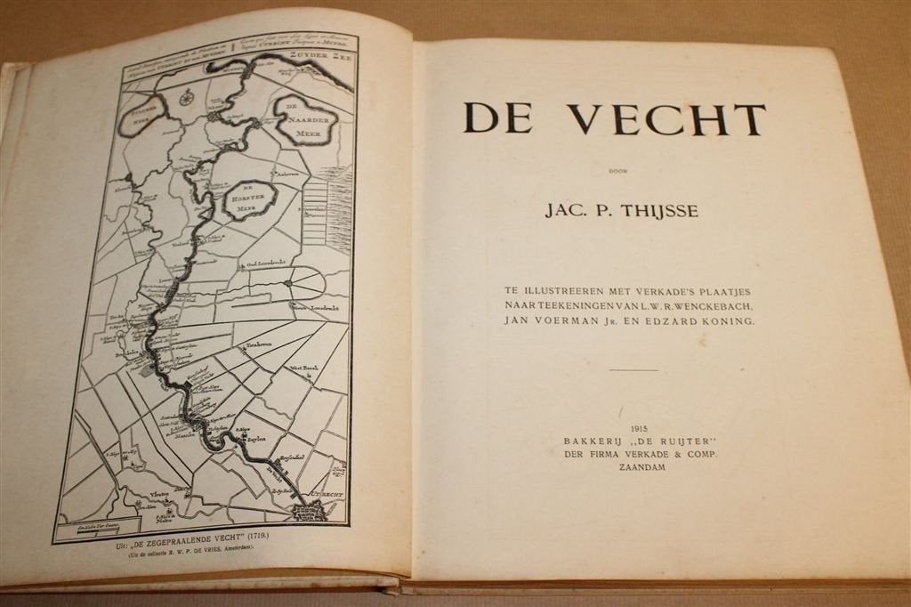 De Vecht — Thijsse, Compleet Plaatjesalbum 1915, Ophalen of Verzenden, Gelezen