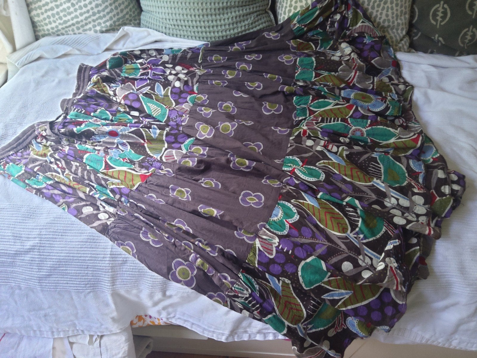 Gudrun Sjoden, lange wijde rok, L/XL, jubileumserie., Ophalen of Verzenden, Zo goed als nieuw, Maat 46/48 (XL) of groter, Onder de knie