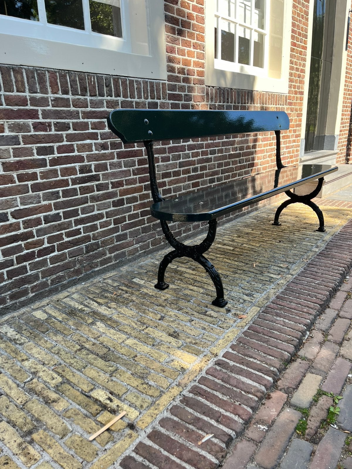 Antieke franse gietijzer tuinbank monument laren amersfoort, Tuin en Terras, Tuinbanken, Zo goed als nieuw, Metaal, Ophalen of Verzenden