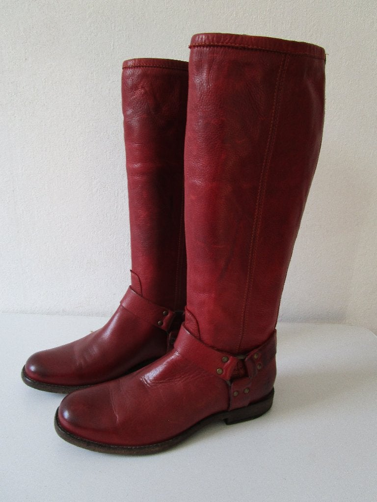 Leren laarzen / cowboylaarzen The Frye Company, maat 39,5/40, Kleding | Dames, Schoenen, Hoge laarzen, Bruin, Ophalen of Verzenden