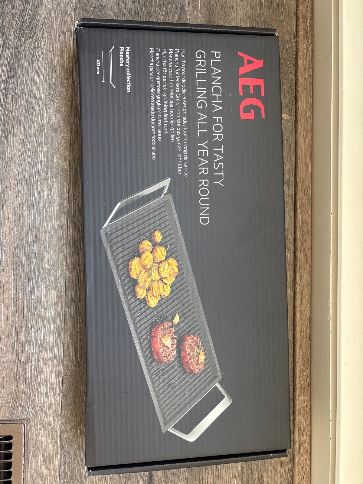 AEG Plancha Grillplaat - Nieuw in doos, Witgoed en Apparatuur, Ophalen, Minder dan 85 cm, 3 kookzones of minder, Inductie
