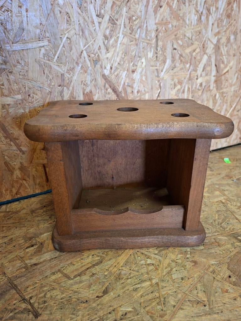 Vintage houten stoof ,voetenstoof, Ophalen of Verzenden