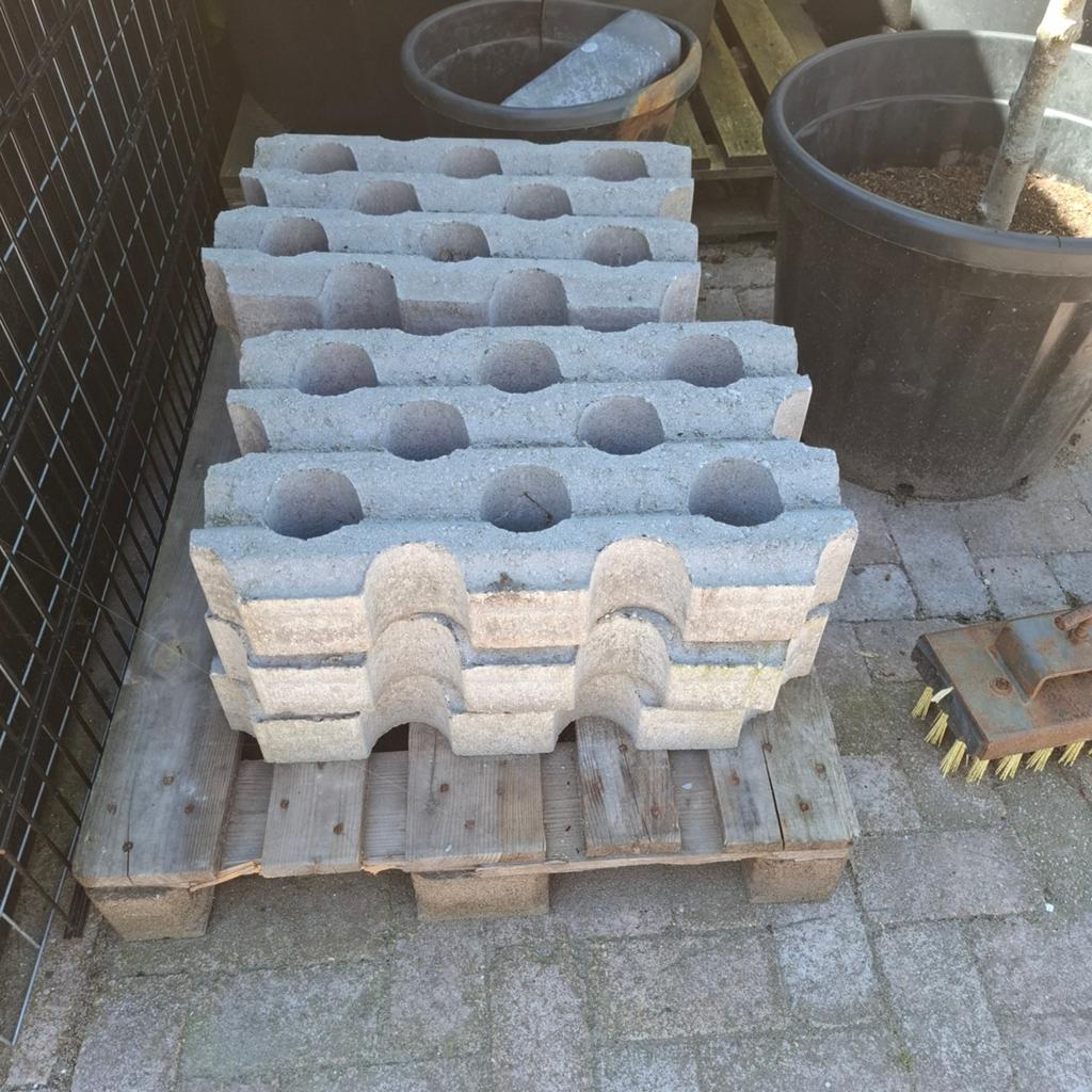 6 betonnen grasdallen / grindplaten, Tuin en Terras, Tegels en Klinkers, Overige typen, Nieuw, Ophalen of Verzenden, Minder dan 5 m²