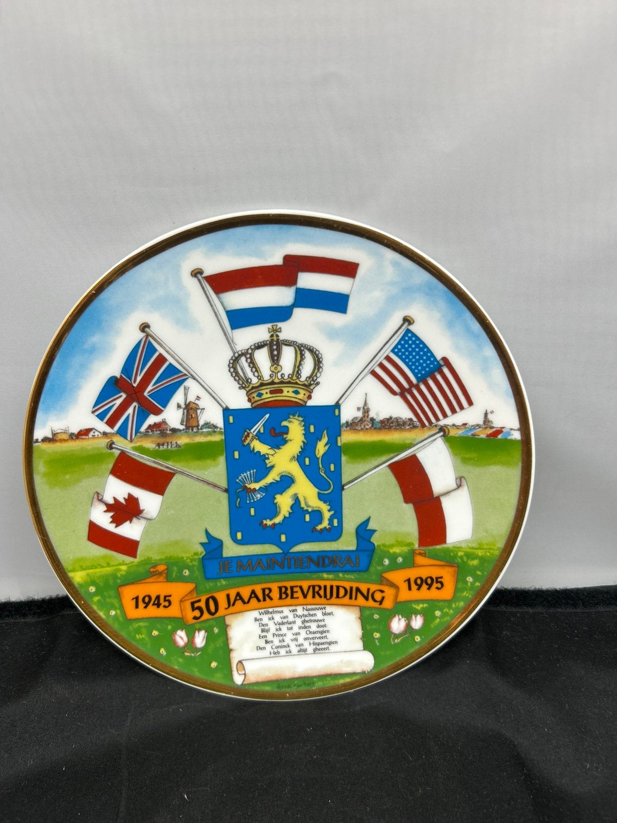 Herdenkingsbord 50 Jaar Bevrijding 1945-1995 | Nr. 1444, Ophalen of Verzenden
