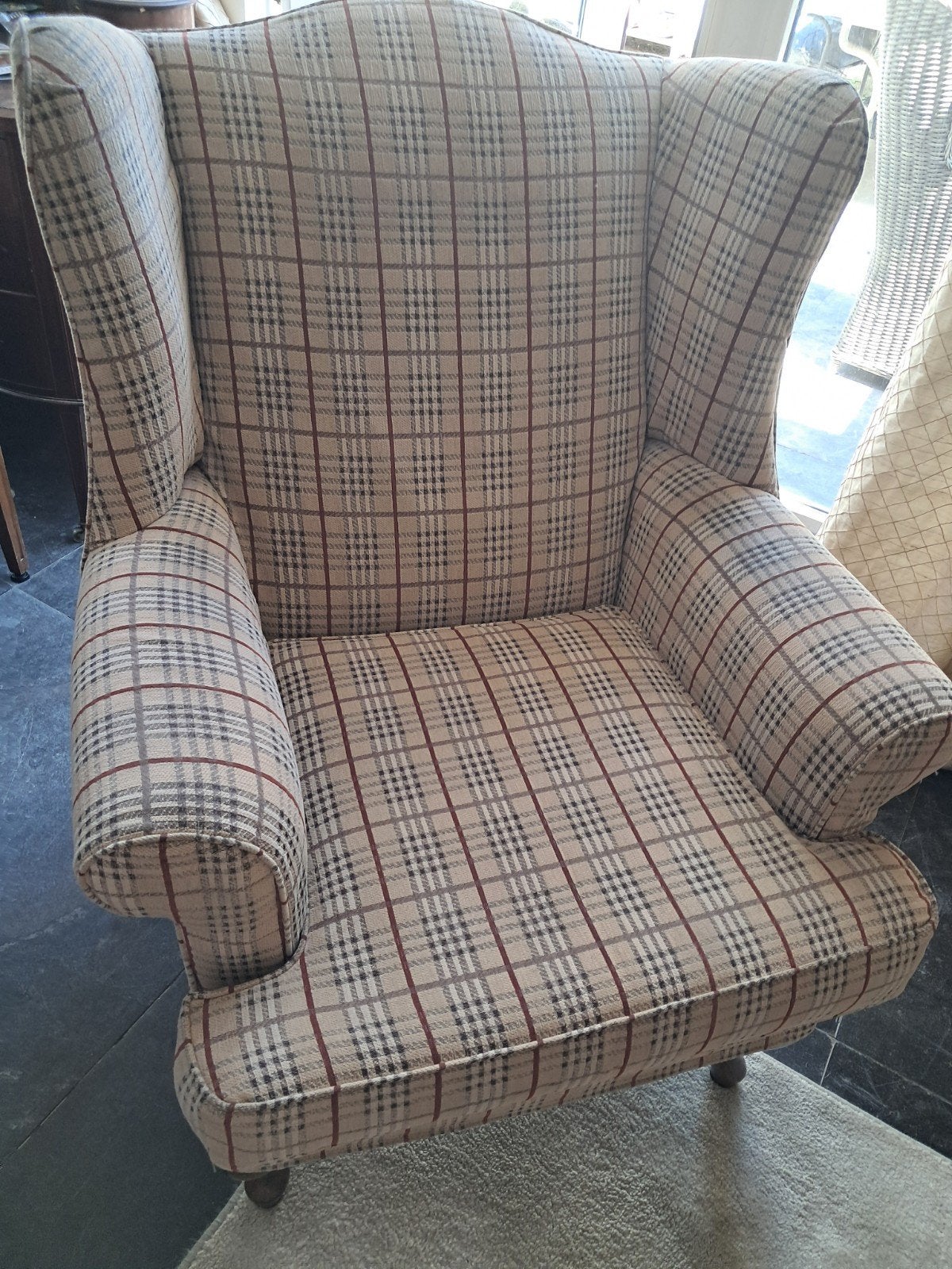 2 x burberry fauteuil a,75 per stuk, Huis en Inrichting, Ophalen, Gebruikt, 75 tot 100 cm, Stof
