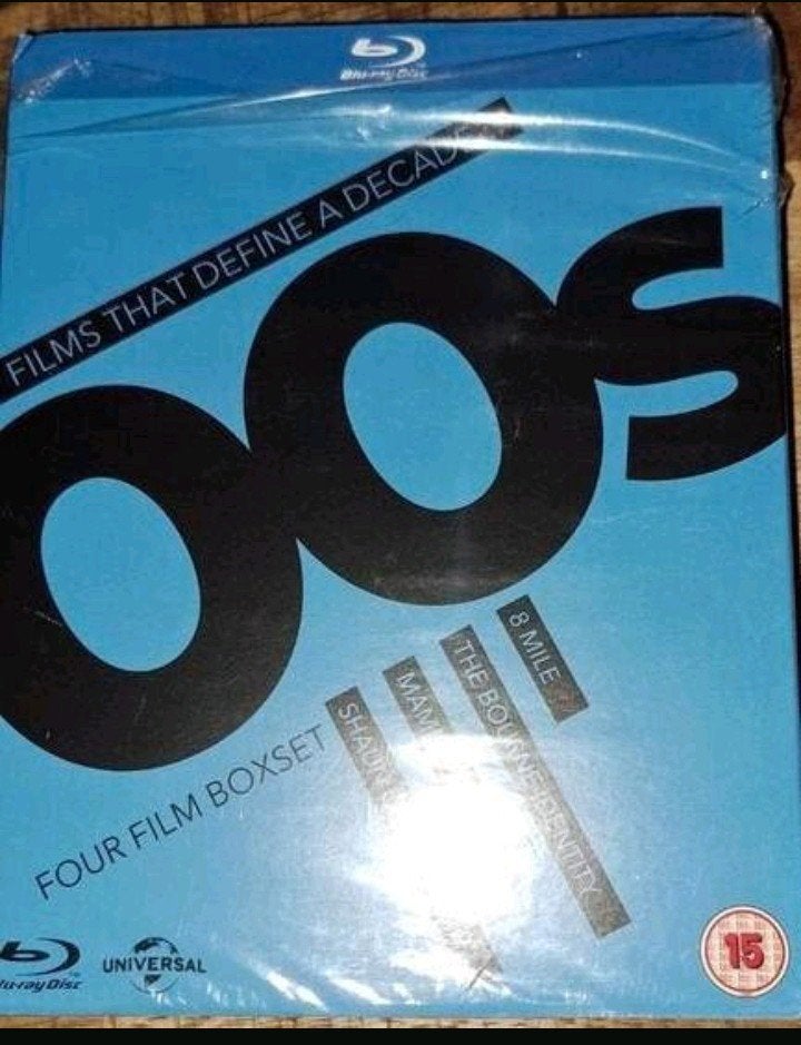 8 Mile, The Bourne Identity, Mamma Mia! en Shaun of the Dead, Ophalen, Zo goed als nieuw, Actie, Boxset