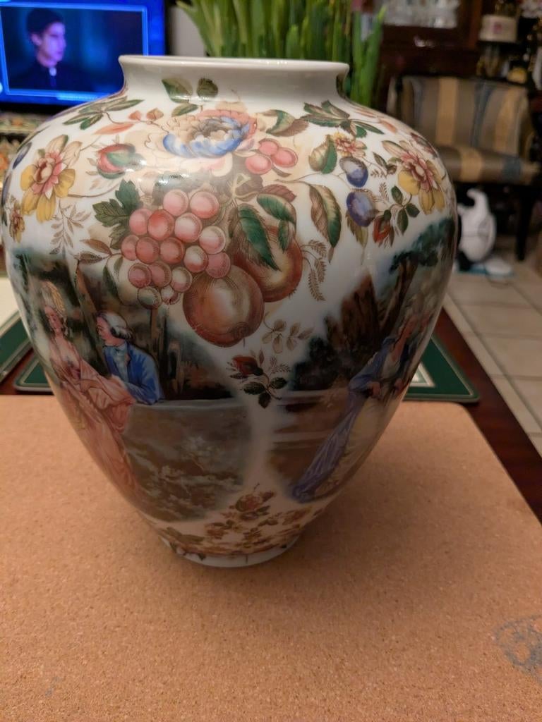 Royal Schwabap Vaas met Bloemmotieven, Ophalen of Verzenden