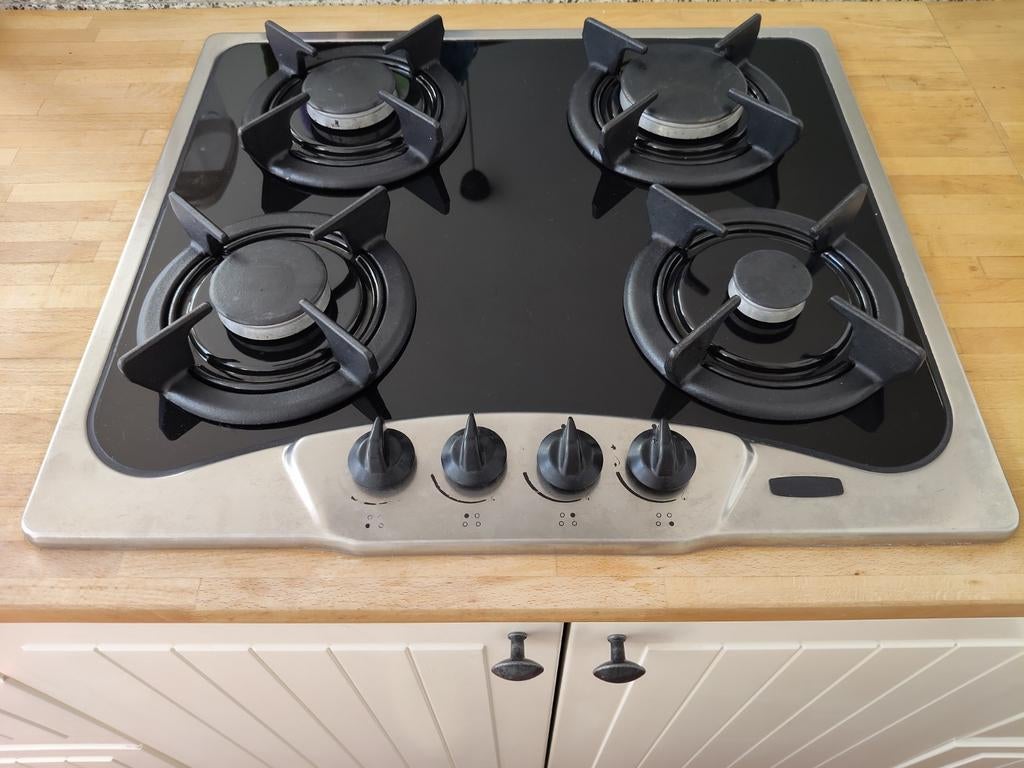 Frigorolux Inbouw Kookplaat met Elektrische Ontsteking, Witgoed en Apparatuur, Kookplaten, Gebruikt, Inbouw, Gas, 4 kookzones