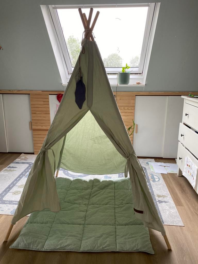 Tipi tent/wigwam/speeltent little Dutch, Ophalen, Gebruikt, Hout