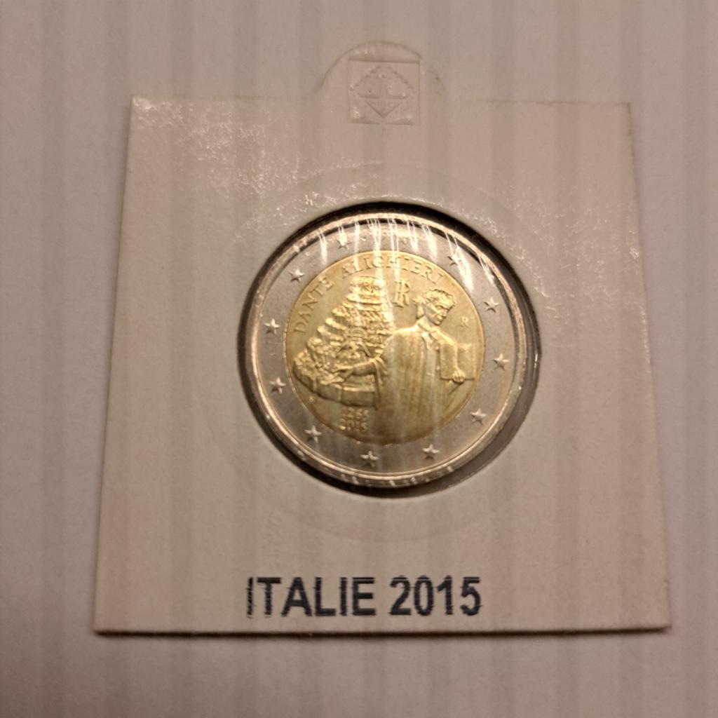 Italië 2 euro 2015 - Dante Alighieri UNC, Postzegels en Munten, Munten | Europa | Euromunten, Ophalen of Verzenden, Italië, 2 euro