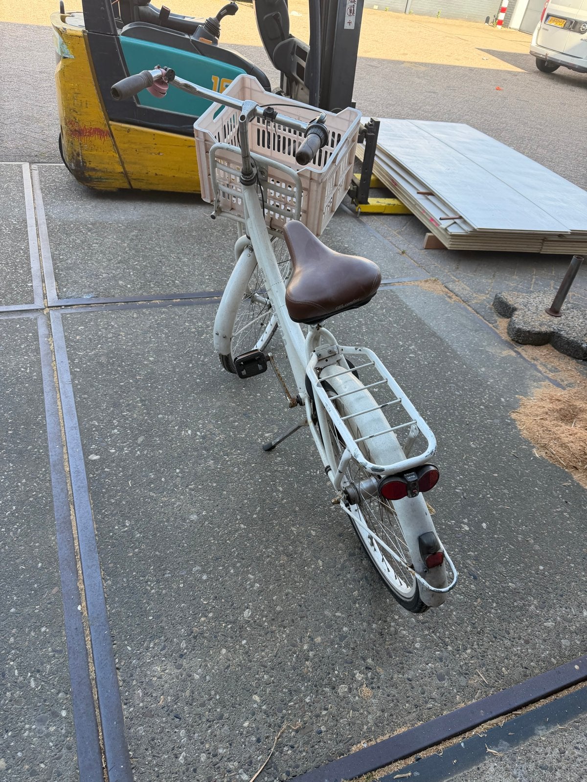 Cortina U4 Transportfiets Dames - Wit, Fietsen en Brommers, Fietsen | Dames | Damesfietsen, Terugtraprem, 50 tot 53 cm, Ophalen