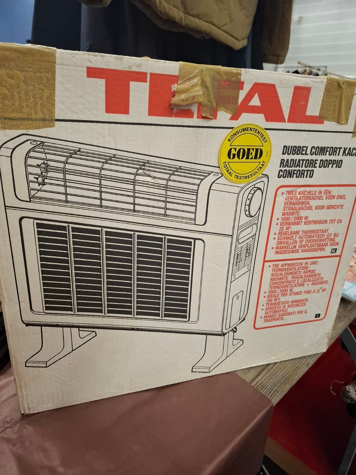 Tefal Dubbel Comfort Kachel/Radiator, Ophalen, Gebruikt, 800 watt of meer, Radiator