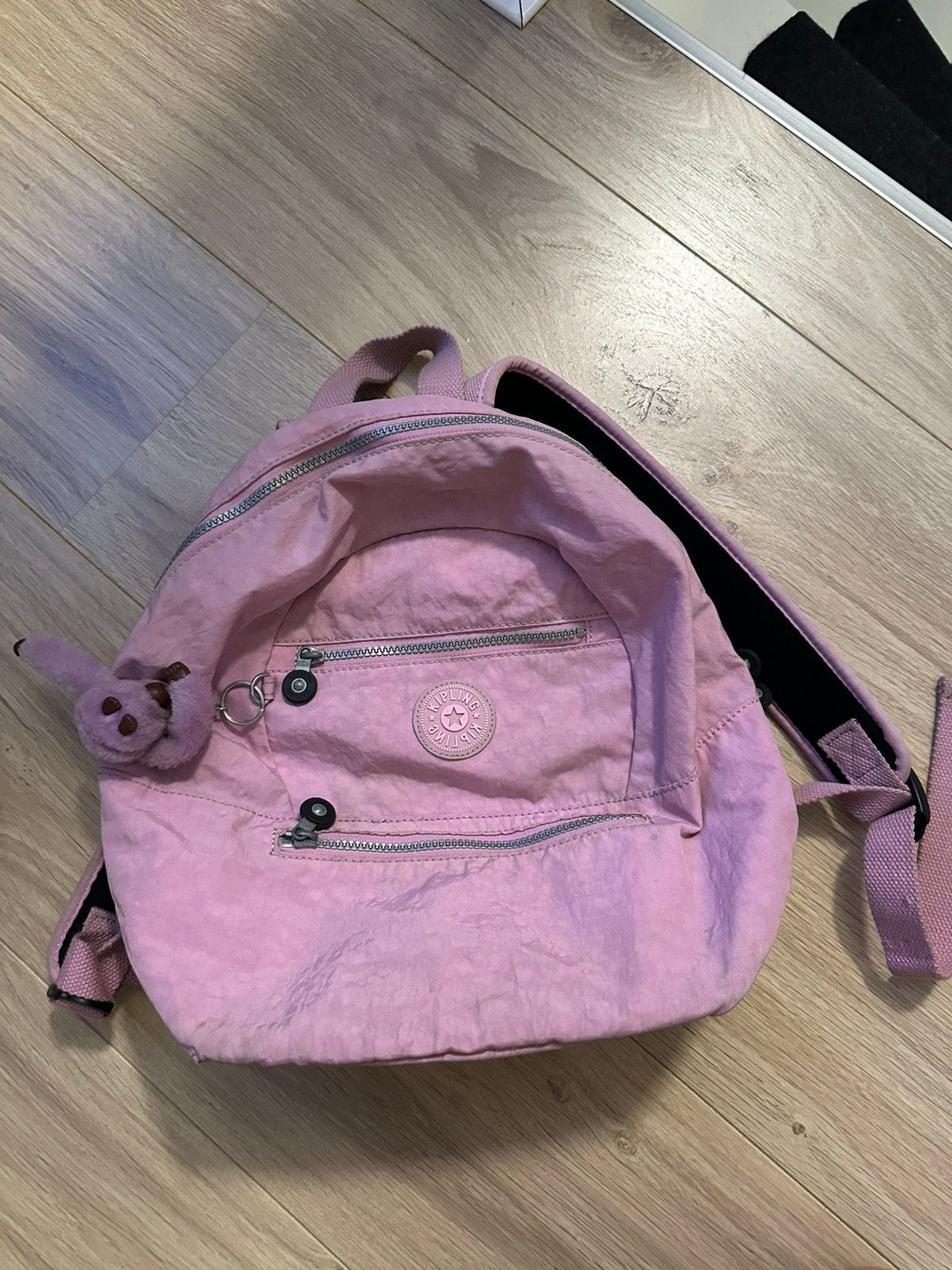 Roze Kipling rugzak, Sieraden, Tassen en Uiterlijk, Ophalen, Zo goed als nieuw, Roze, Rugtas