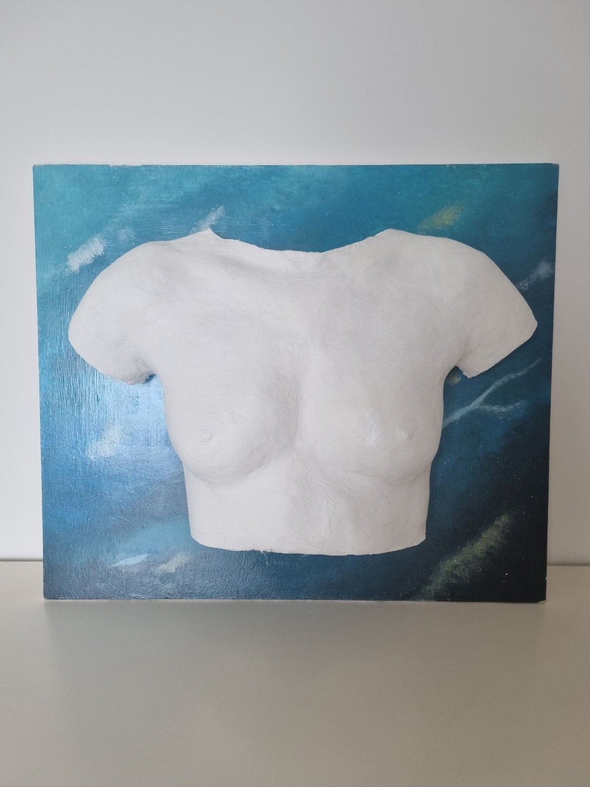 Uniek kunstwerk: Buste van een vrouw, Antiek en Kunst, Kunst | Beelden en Houtsnijwerken, Ophalen, Handgemaakt, Gips, Buste
