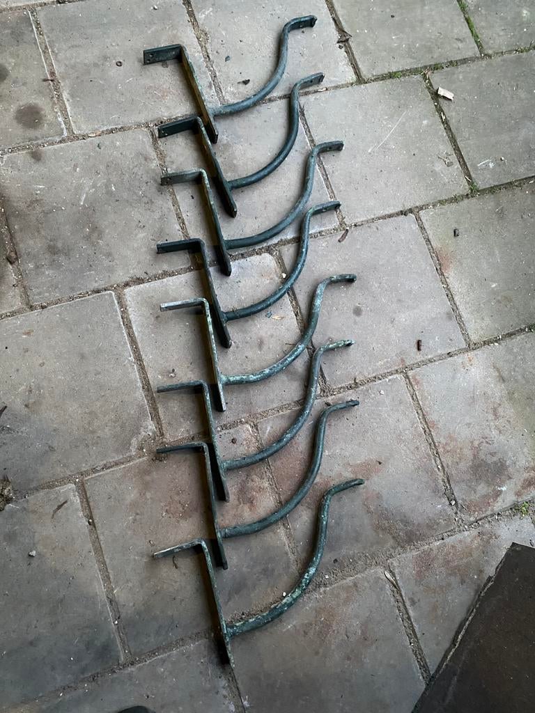 Dakgoot beugels voor houten dakgoot met lood inleg, Ophalen, Gebruikt