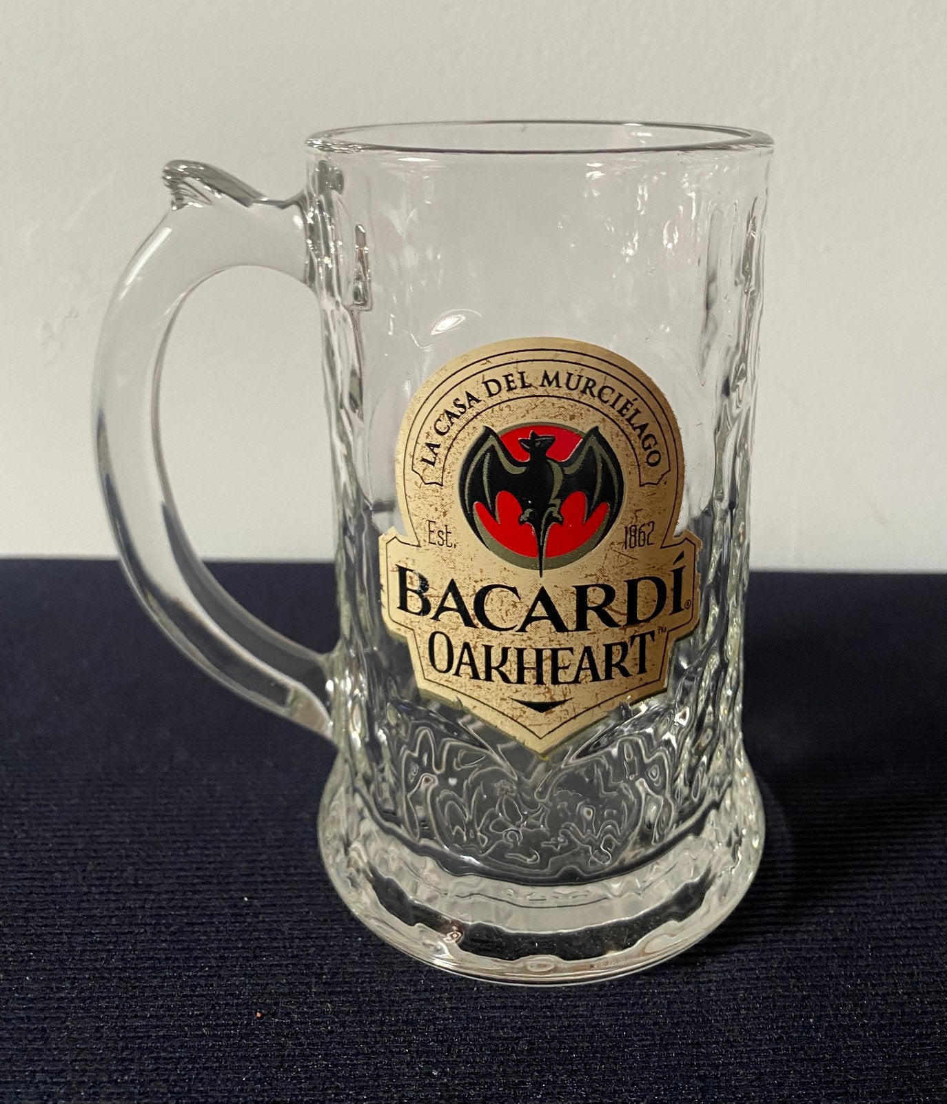 Pul van Bacardi Oakheart. Hoogte 13 cm., Ophalen of Verzenden, Zo goed als nieuw, Borrel- of Shotglas