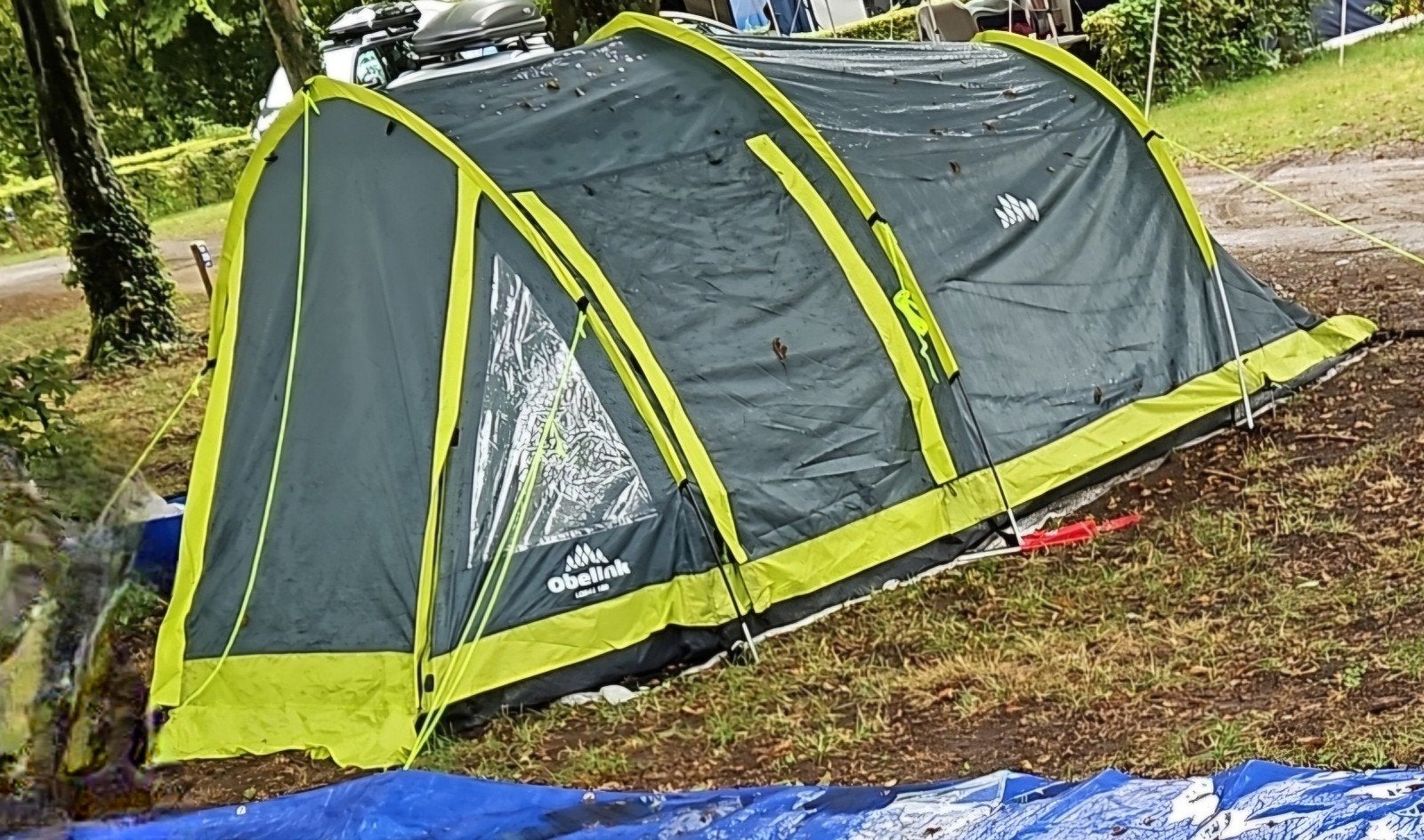 Obelink lodge  180 tunneltent, Ophalen of Verzenden, Zo goed als nieuw, Tot en met 3