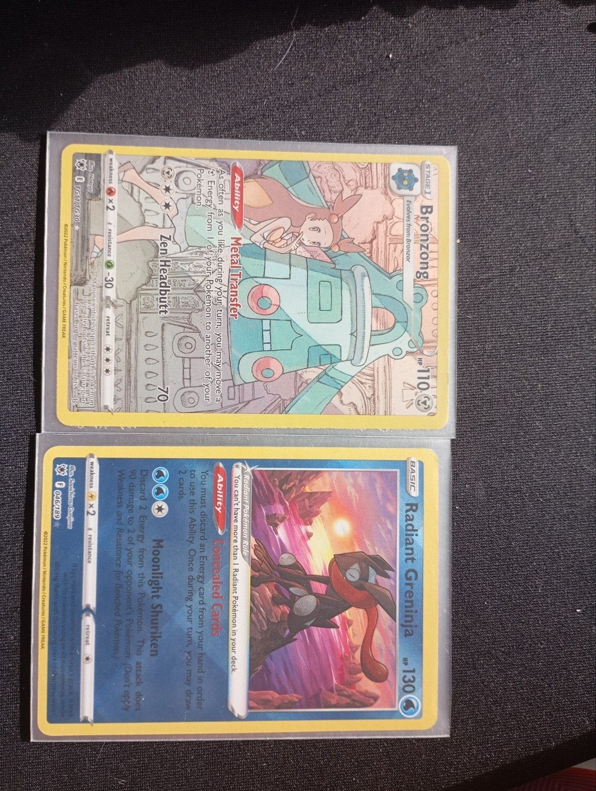 Pokémon kaarten: Bronzong en Radiant Greninja, Verzamelen, Ophalen