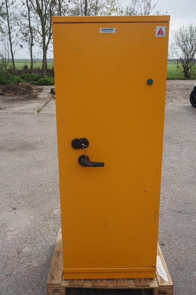 Polifer brandkast chemicalienkast opslagkast, Ophalen, Gebruikt, Brandkast