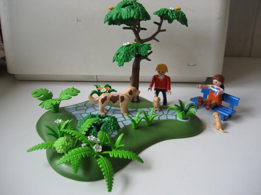 playmobil stel in park met honden, Ophalen of Verzenden, Zo goed als nieuw