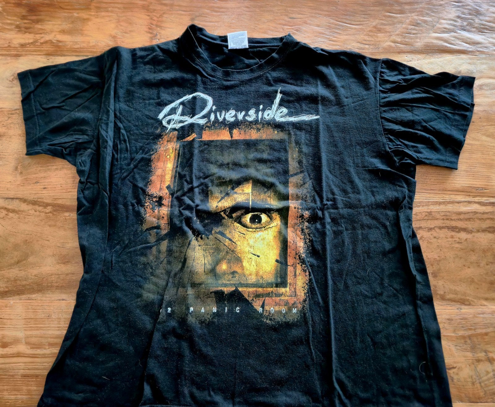 Riverside Panic Room t-shirt XL, Ophalen of Verzenden, Zo goed als nieuw, Maat 56/58 (XL), Zwart