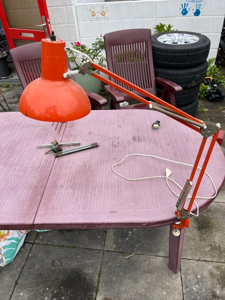 Vintage bureau lamp, Ophalen of Verzenden, Zo goed als nieuw, Minder dan 50 cm