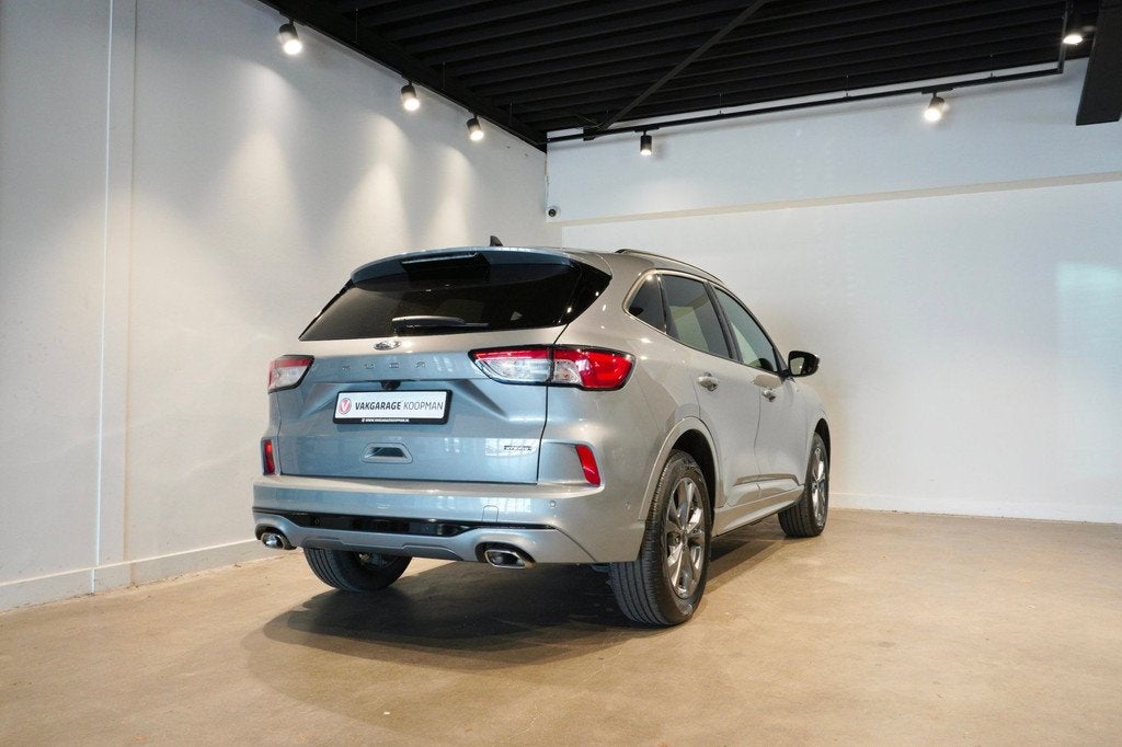 Ford KUGA 2.5 PHEV ST-Line X Stoel/Stuurverwarming|Camera|AC, Auto's, 14 kWh, Gebruikt, 4 cilinders, Leder en Stof