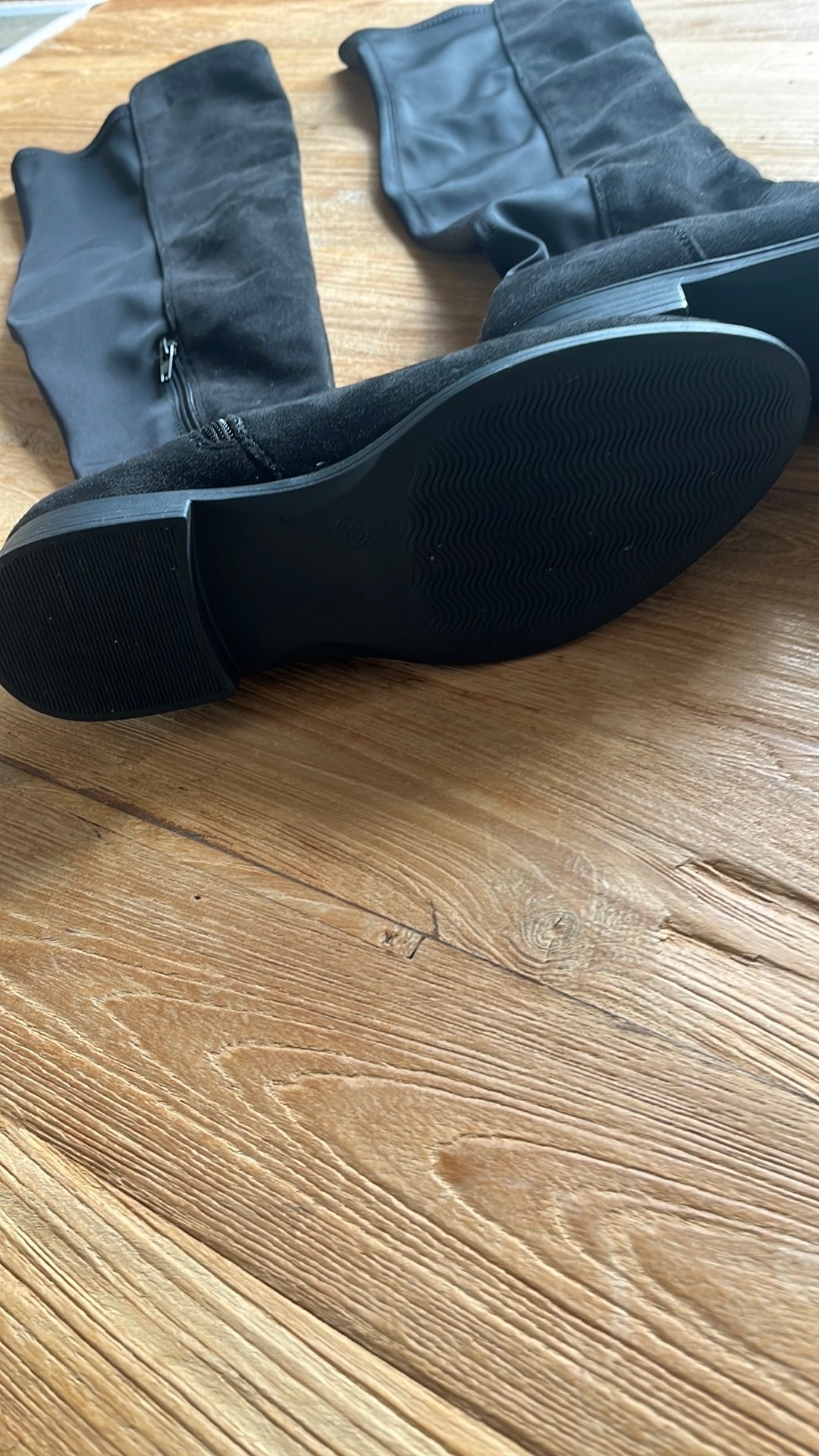 Lange overknee laarzen 39 zwart, Hoge laarzen, Zwart, Nieuw, Ophalen of Verzenden