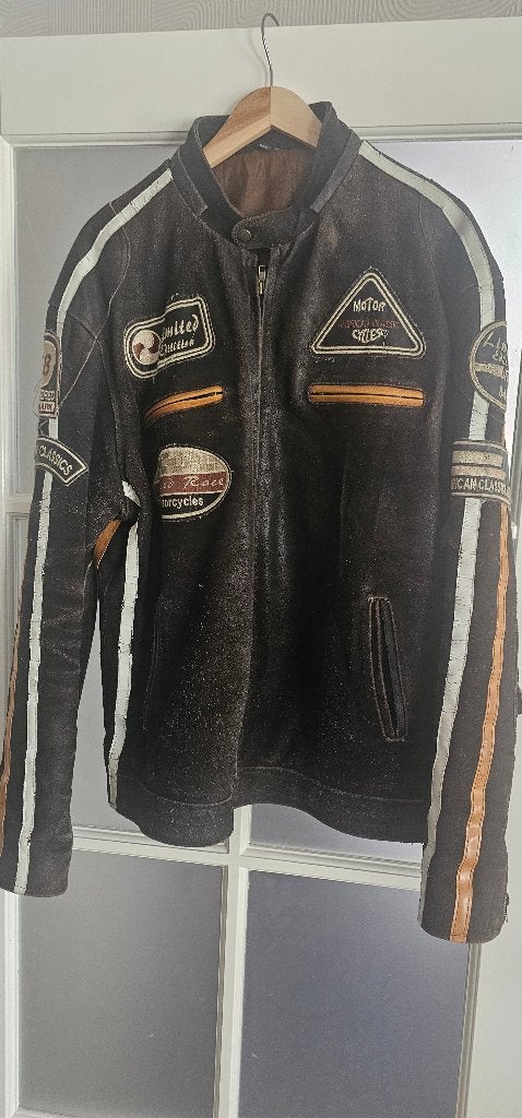 leren herenjas, Kleding | Heren, Ophalen, Gedragen, Overige maten, Bruin