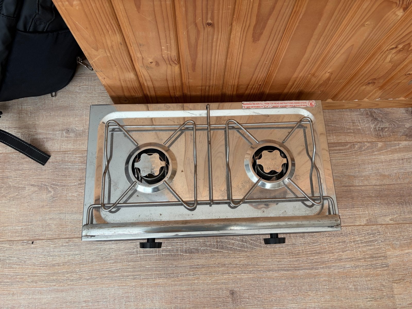 Draagbaar 2-pits gasfornuis - Ideaal voor camping/outdoor, Ophalen of Verzenden, Gebruikt