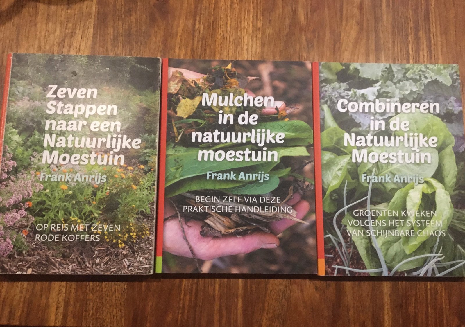 3x Frank Anrijs; 7 stappen+Mulchen+Combineren in moestuin, Ophalen of Verzenden, Zo goed als nieuw, Moestuin
