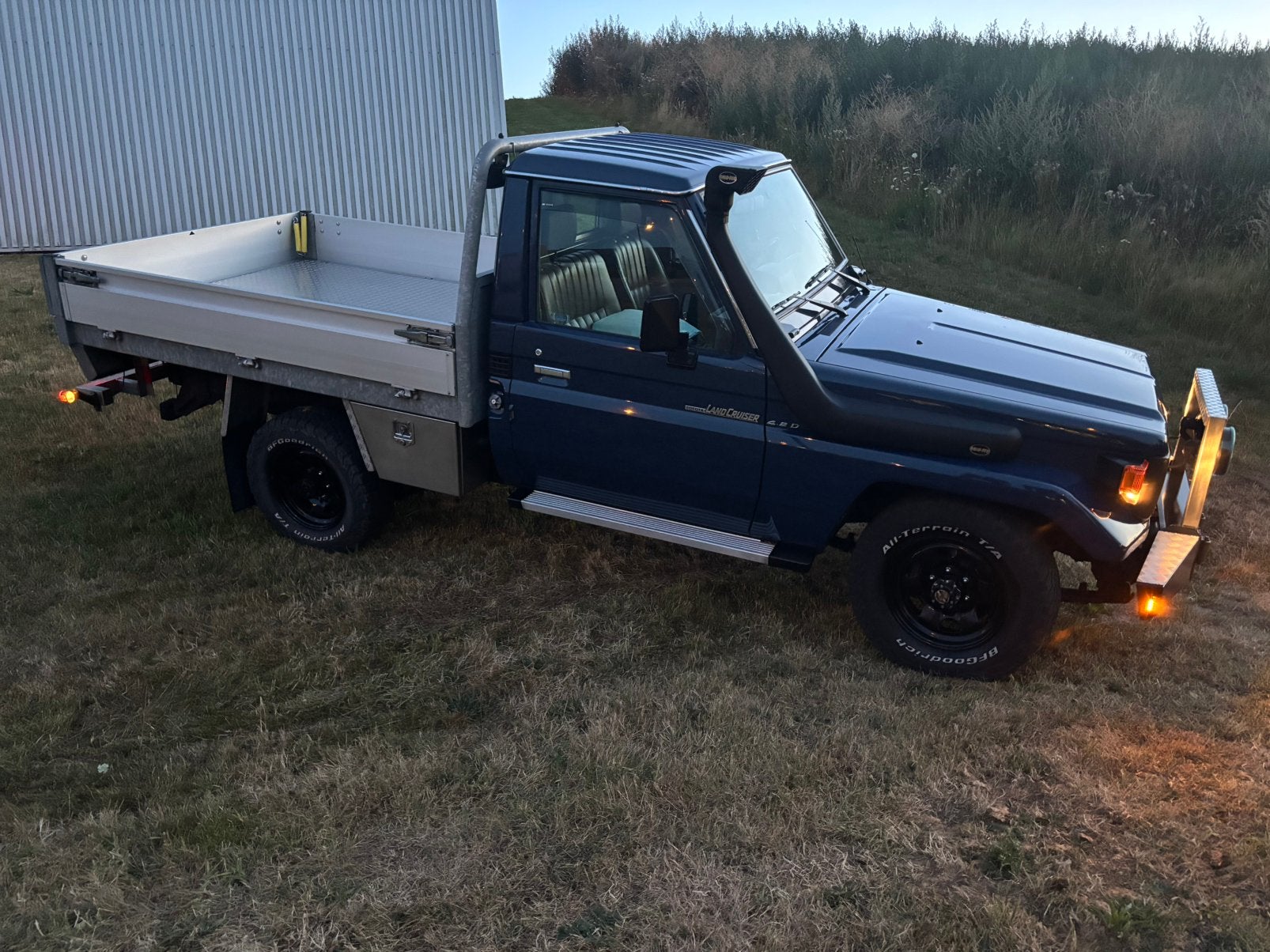 Toyota Landcruiser 70Serie 4.2 DSL Pick-up 4WD '99 HeavyDuty, Euro 2, Lederen bekleding, Leder, Particulier