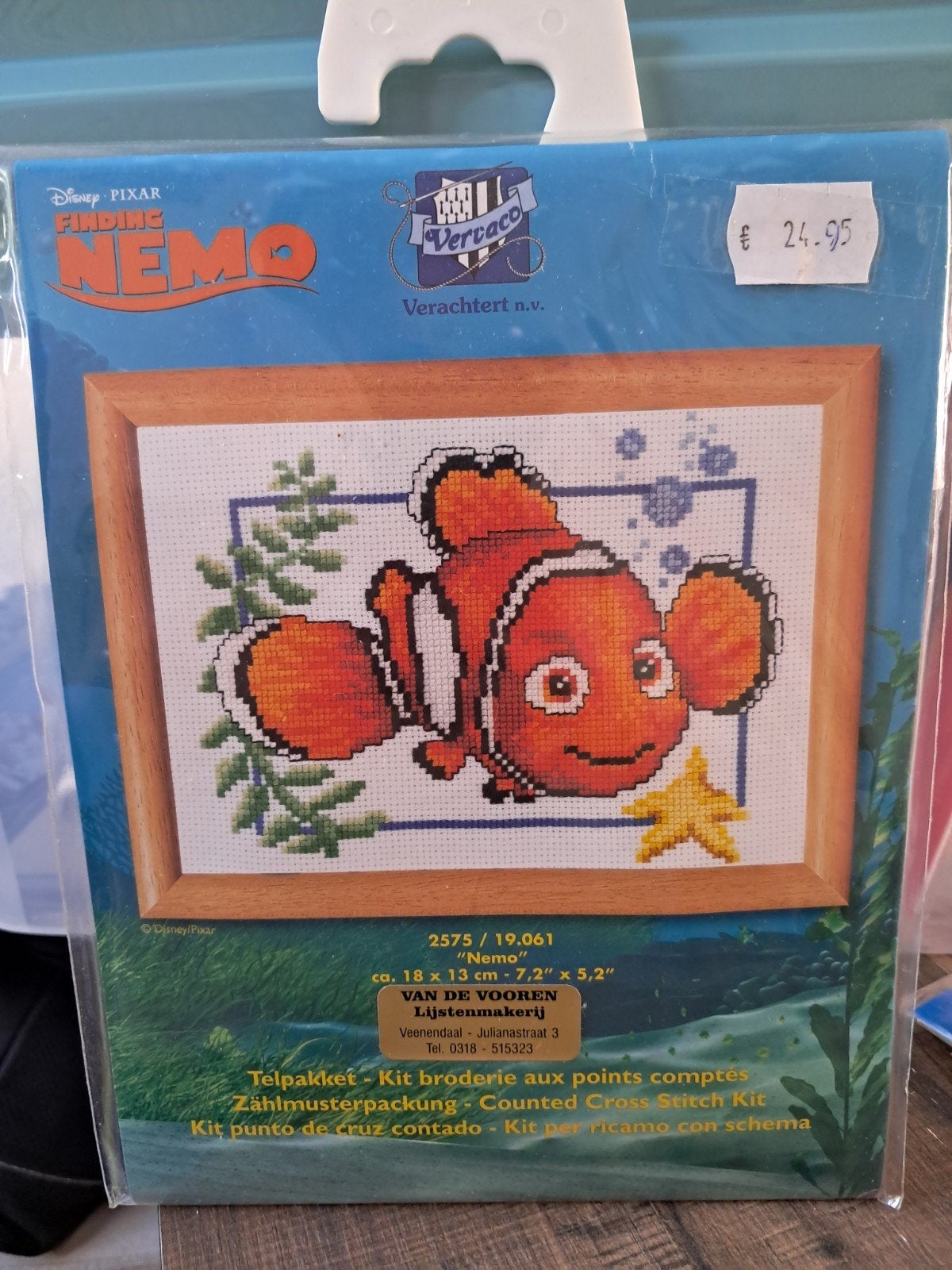 Disney Finding Nemo Borduurpakket - Verachtert, Ophalen of Verzenden, Nieuw, Handborduren, Borduurpakket