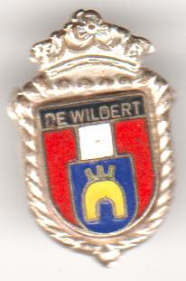 De Wildert zilver en/ of zilverkl.- emaille  vintage broche, Verzenden, Zo goed als nieuw, Transport