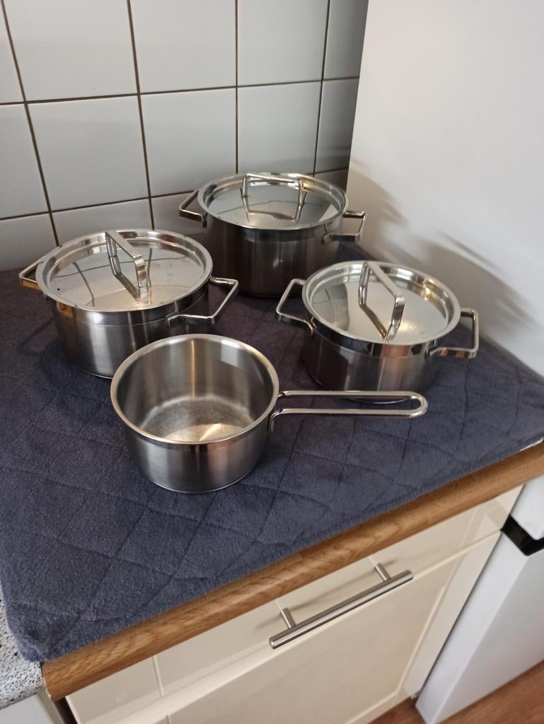BK pannenset, alle warmtebronnen., Ophalen, Rvs, Pannenset
