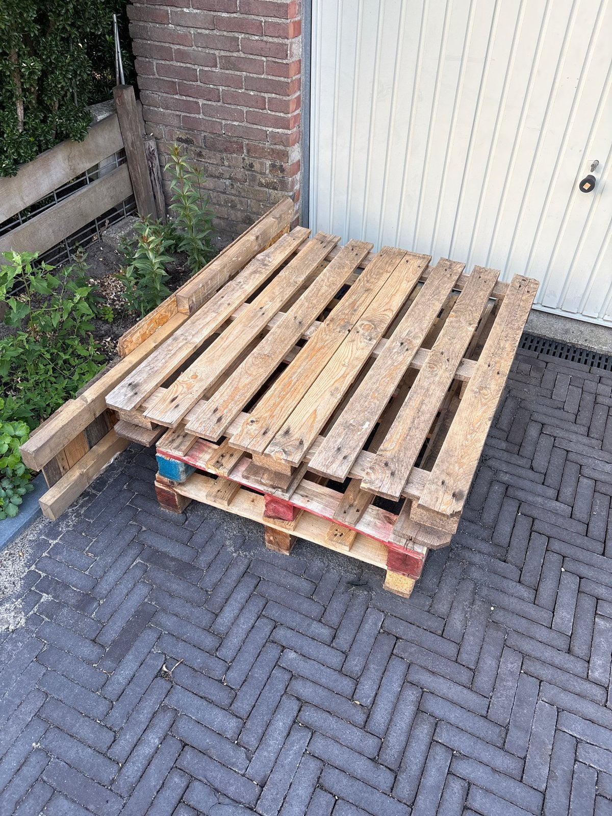 Gebruikte Pallets - Ideaal voor diverse projecten, Ophalen, Gebruikt, 50 mm of meer, Pallet