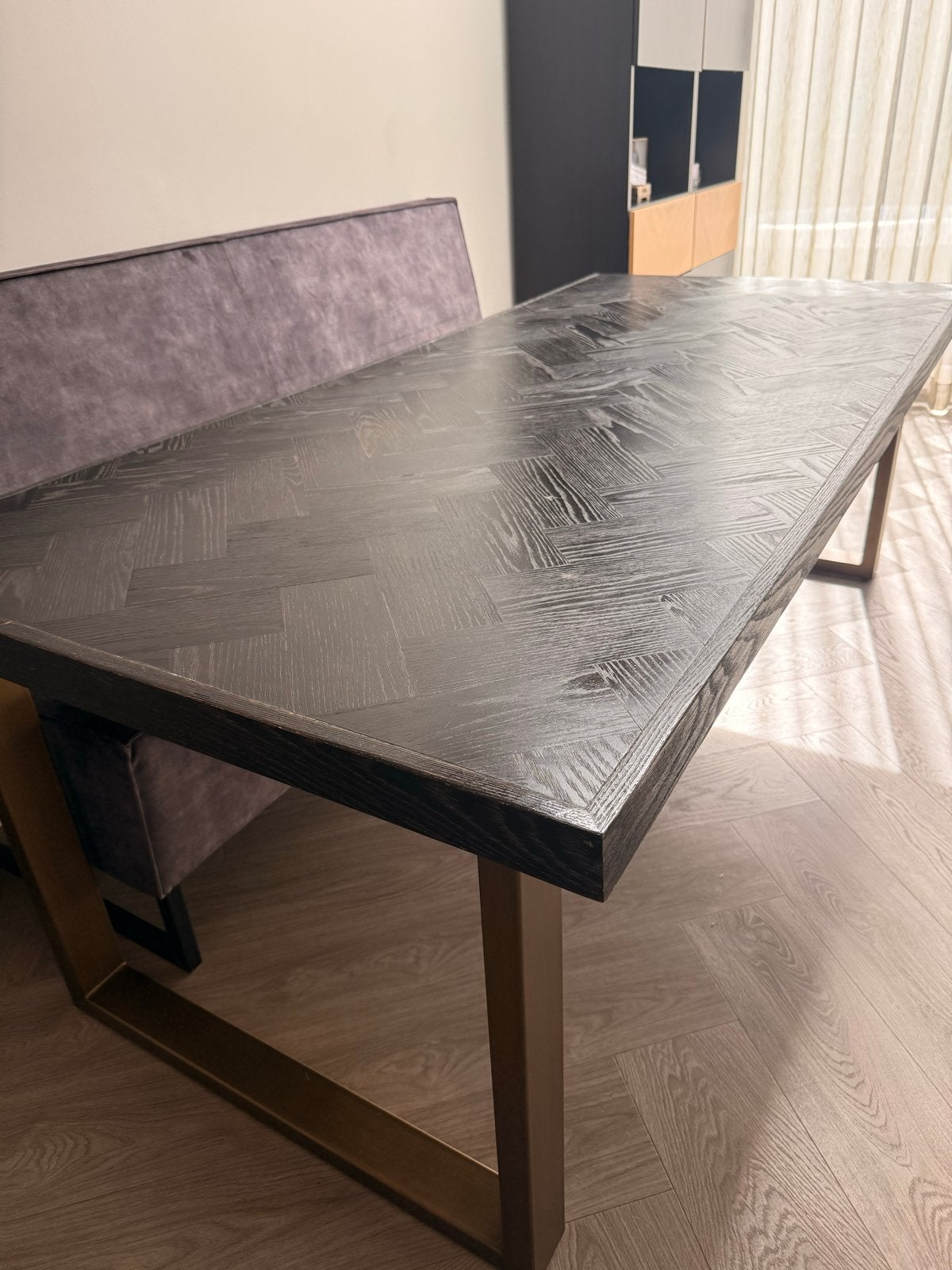 MOET SNEL WEG‼️  eettafel 220x100cm - Gebruikt, Ophalen, Gebruikt, 100 tot 150 cm, 200 cm of meer