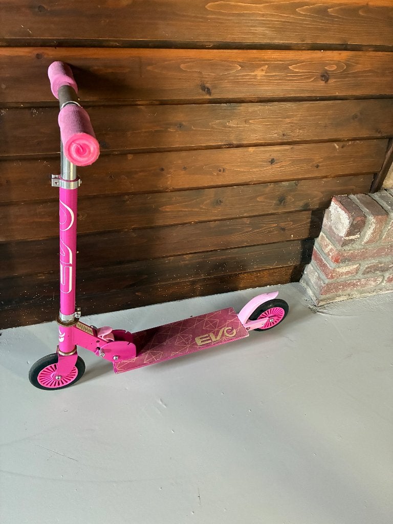 Roze step EVO met licht verbogen rem, Fietsen en Brommers, Ophalen, Gebruikt, Gewone step, EVO