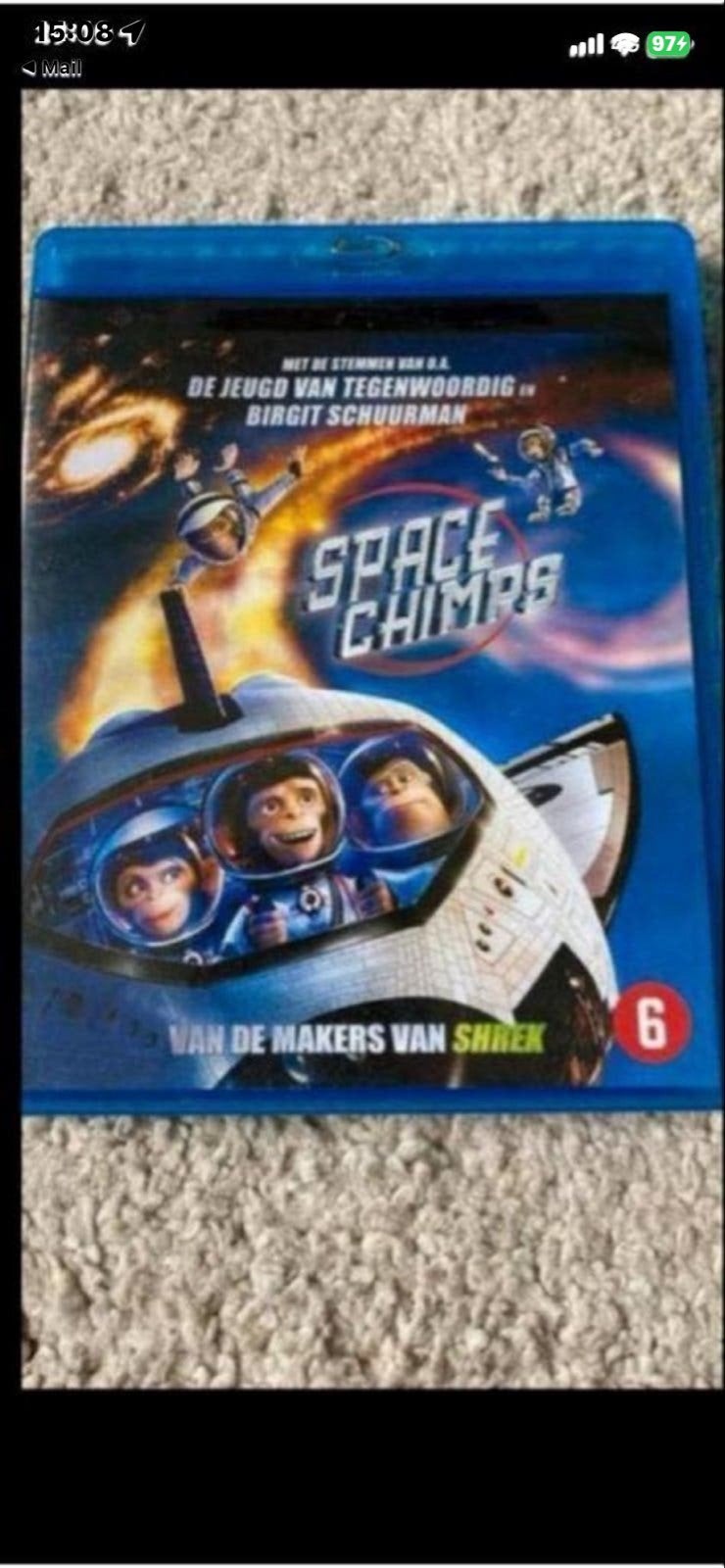 Space Chimps Blu-ray - Avontuurlijke Animatie, Cd's en Dvd's, Avontuur, Gebruikt, Alle leeftijden, Nederlands