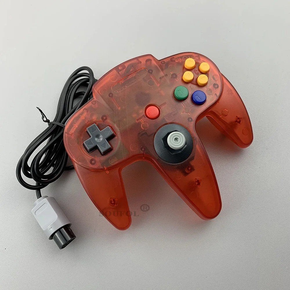 Nieuwe controller / gamepad voor Nintendo 64 - Transparant, Spelcomputers en Games, Ophalen of Verzenden, Nieuw, Met 1 controller
