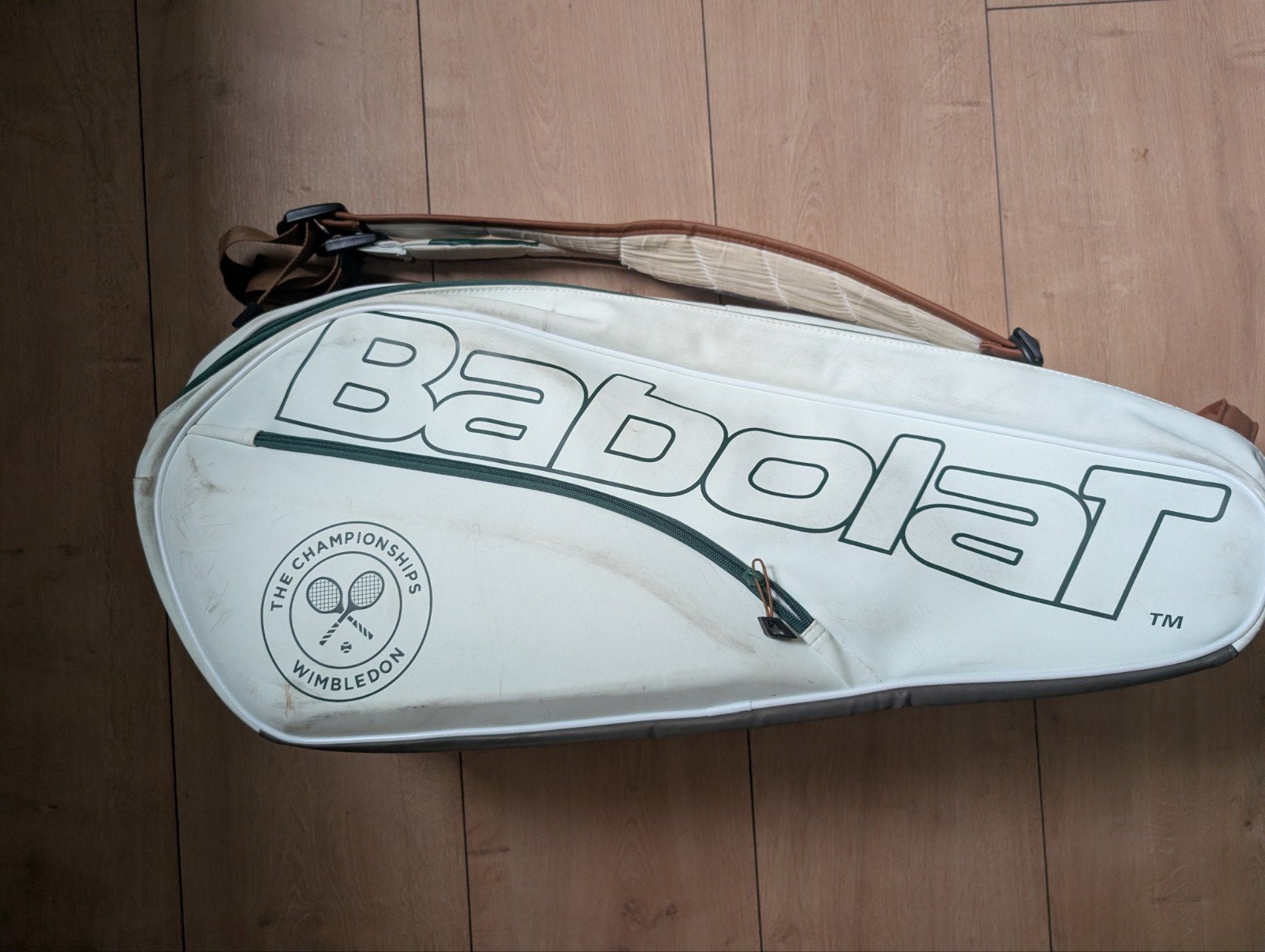 Tennistas Babolat RH6 Pure Wimbledon White Grey, Sport en Fitness, Ophalen of Verzenden, Gebruikt, Tas, Babolat