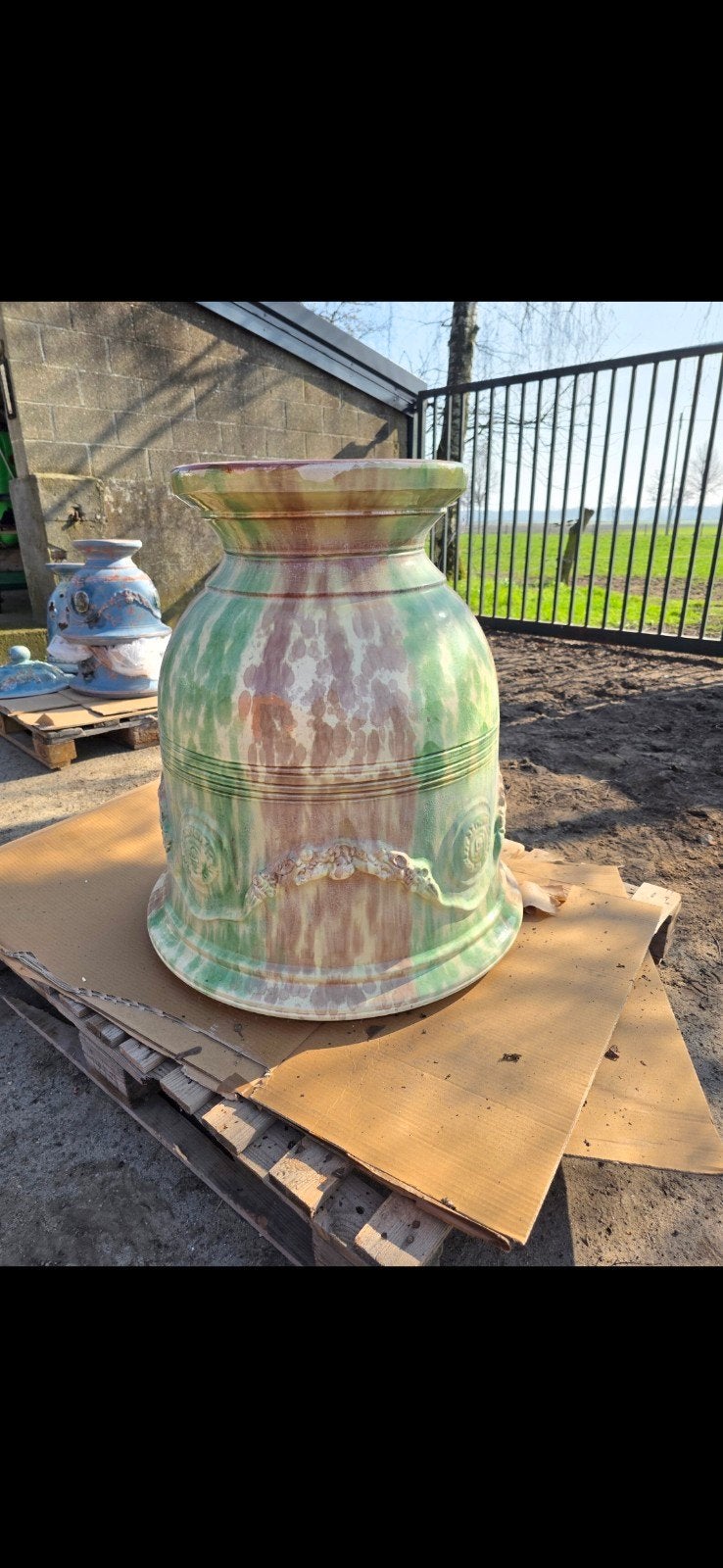 prachtige anduze pot, Ophalen, Rond, Aardewerk, Binnen