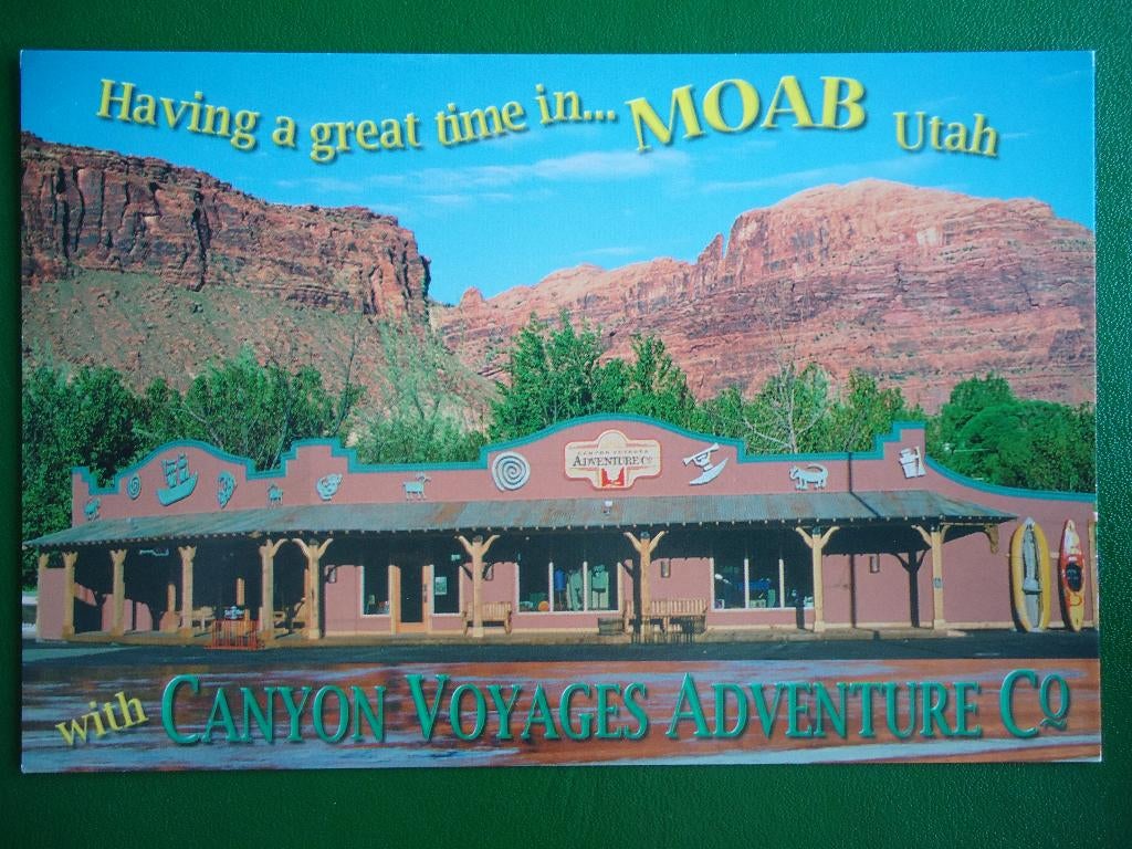 (337) Kaart: UTAH / Moab, Ophalen of Verzenden, 1980 tot heden, Ongelopen, Buiten Europa