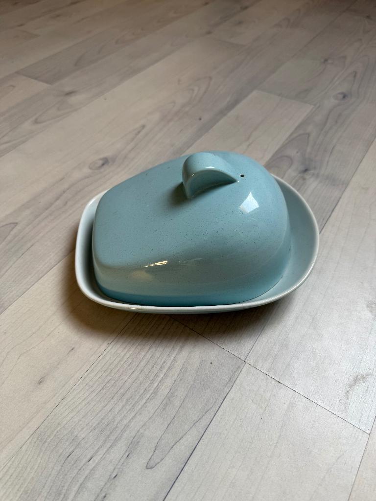 Vintage Fris Edam Symfonie Kaasstolp/Botervloot Prinsesblauw, Verzenden, Overige typen, Zo goed als nieuw, Overige stijlen
