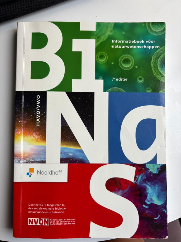 BINAS 7e EDITIE, nieuw, Ophalen of Verzenden, Beta, Zo goed als nieuw, HBO