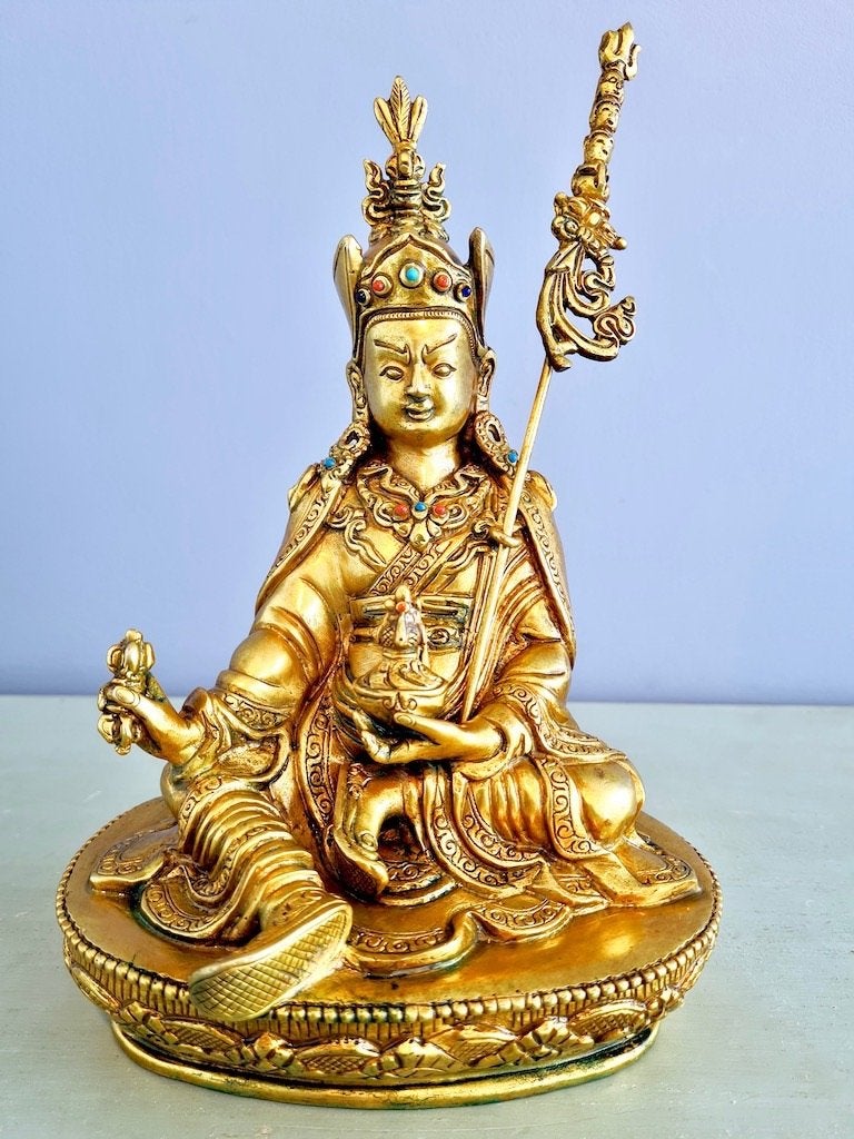 PADMASAMBHAVA 23 CM (1960-1965), Handgemaakt, Ophalen of Verzenden, Zo goed als nieuw, 23 cm