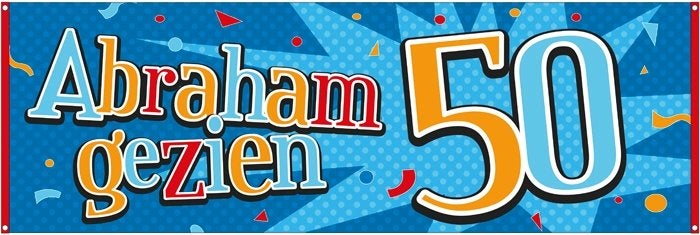 Gevelbanner / spandoek abraham gezien (56411), Nieuw, Abraham of Sarah, Ophalen of Verzenden, A